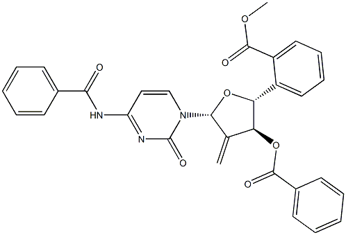 Cytidine, N-benzoyl-2^-deoxy-2^-Methylene-,3^,5^-dibenzoate(9CI) CAS#: 863329-63-9